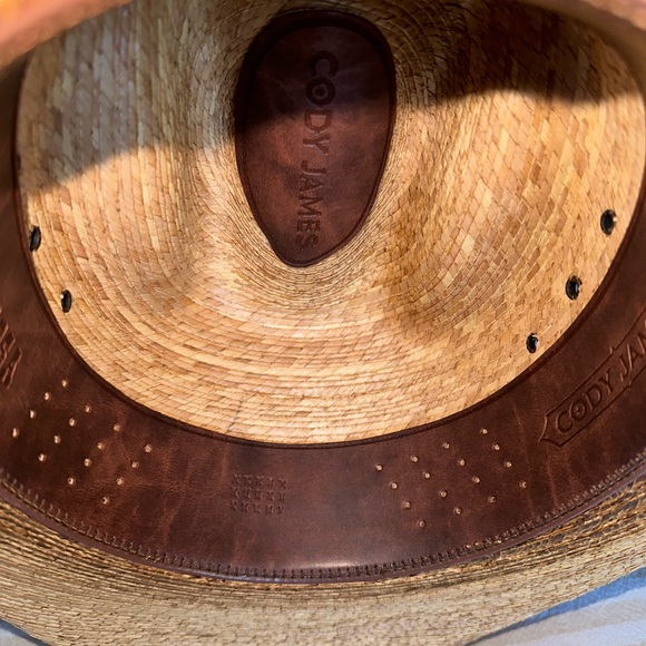 Cody James Men’s Ponderosa Straw Hat 7 1/8 - Picture 8 of 9